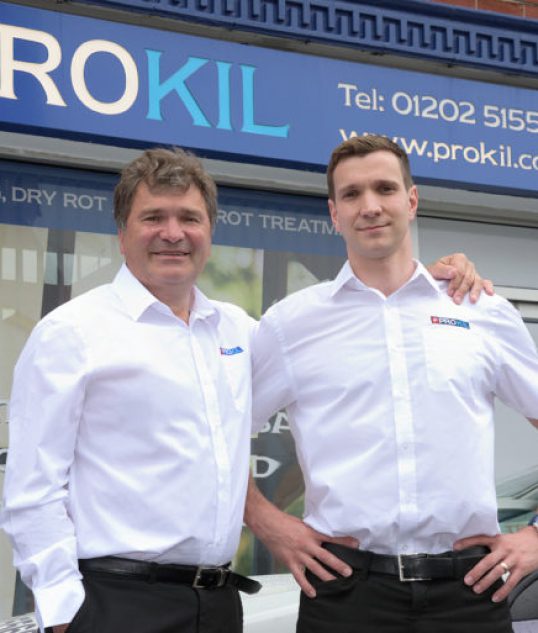 owners of prokil pose in front of the bournemouth head office