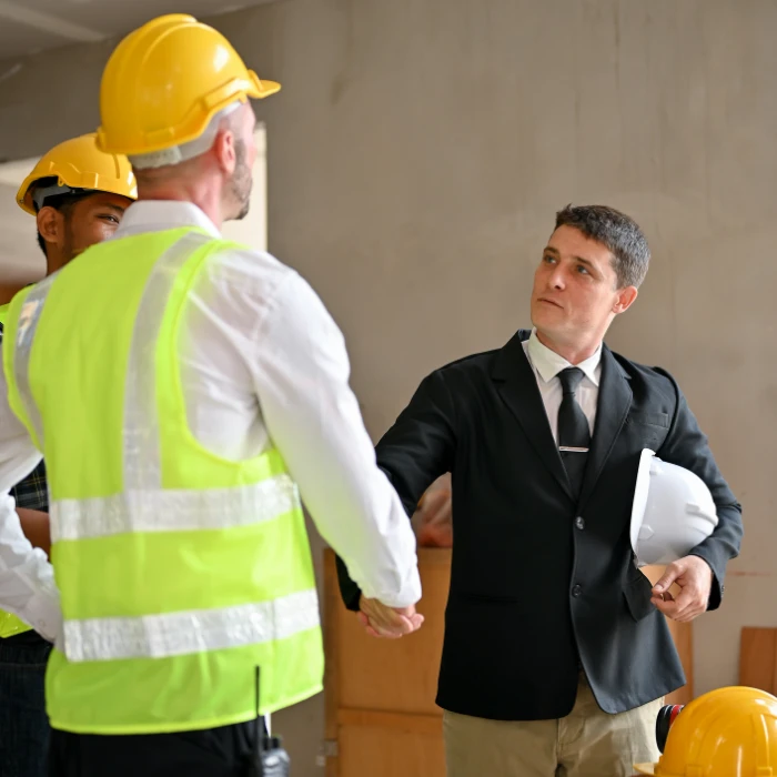 Businessman shaking hands